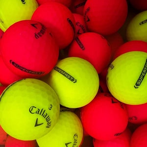 6 Dozen Premium AAA Superfast Colored/ Matte Finish Callaway Used Golf Balls