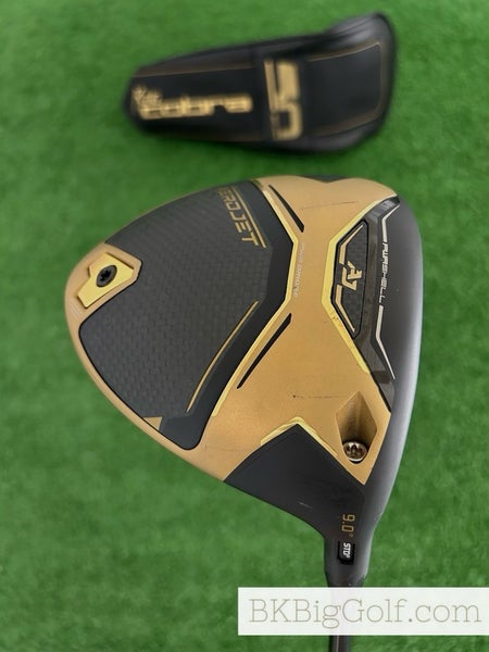 Cobra King Aerojet Limited Edition 50th Anniversary Gold 9.0 Driver w Headcover