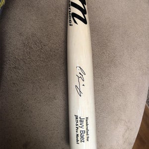 JAVY BAEZ AUTOGRAPHED BAT
