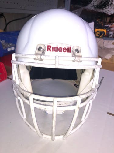 USED RIDDELL SPEED ADULT HELMET - XL - METALLIC WHITE