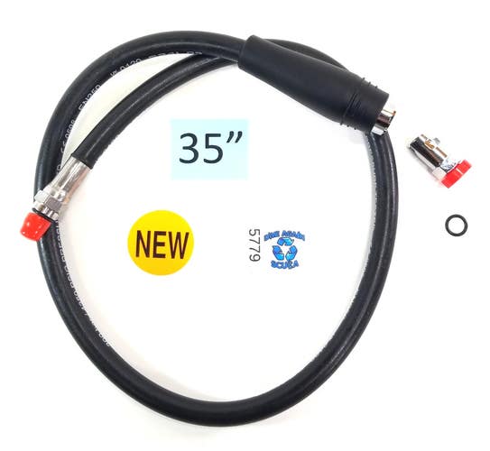35" QUICK DISCONNECT QD HP HOSE SCUBA Dive COMPUTER Fits Oceanic Aeris Aqua Lung