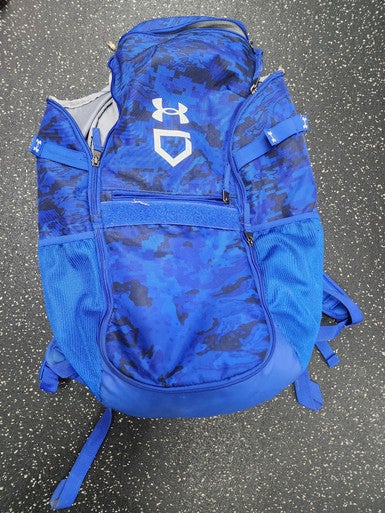 Used Under Armour BASEBALL BAG BB/SB Player Backpack Royal Blue 11849-S000032723