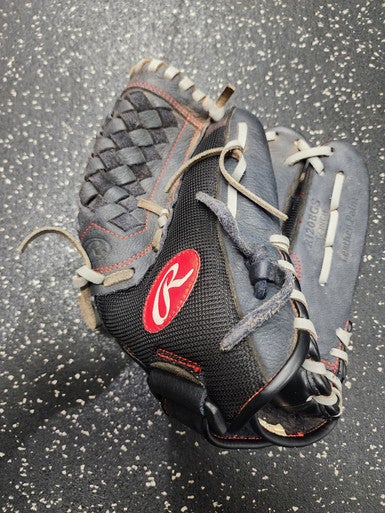 Used Rawlings RENEGADE BB/SB Glove RH Throw Black 12" 11849-S000032718