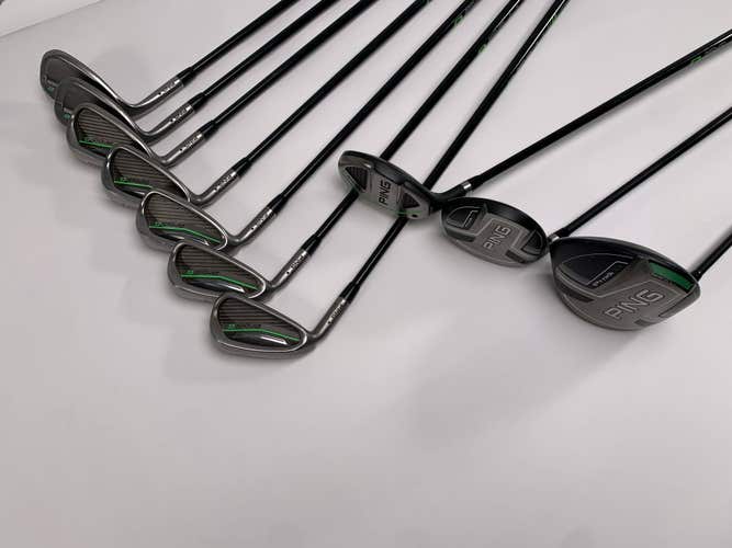 Ping Prodi G Club Set Driver 3W 4H 6-PW GW SW Black Dot Junior LH HC +Bag