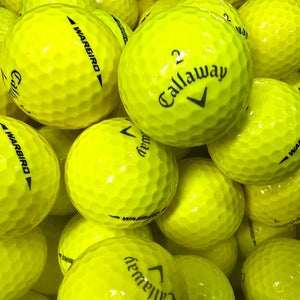 100 Premium AAA Yellow Callaway Warbird  Used Golf Balls