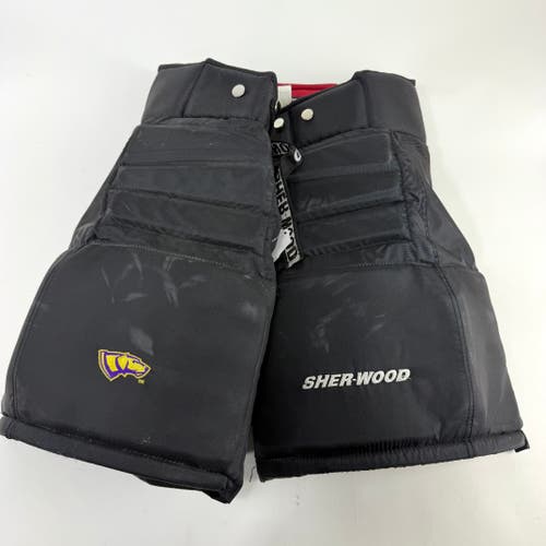 Used Black Sherwood Goalie Pants | Pointers | Senior Medium E212