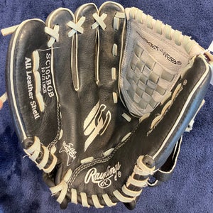 Black Rawlings Sure Catch LH Pitcher's Baseball Glove 10.5" (Used)