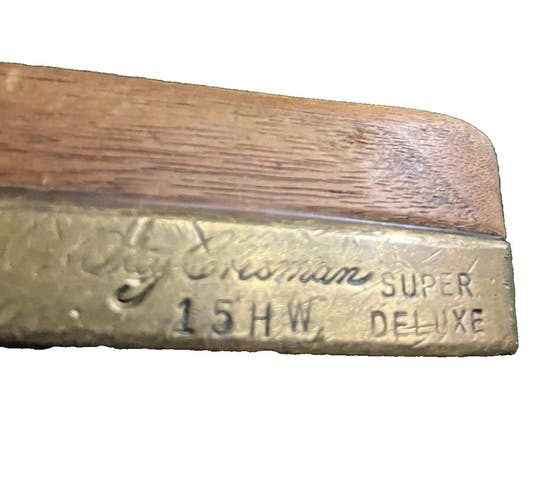 Otey Crisman 15HW Super Deluxe Putter 35 Hickory Shaft RH Early Vintage Model