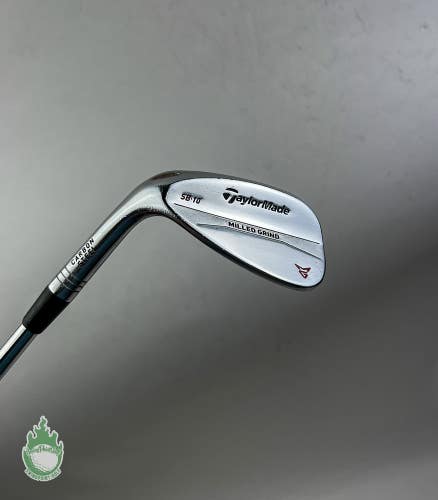 Left Handed TaylorMade Milled Grind SB Wedge 60*-10 Stiff Flex Steel Golf Club
