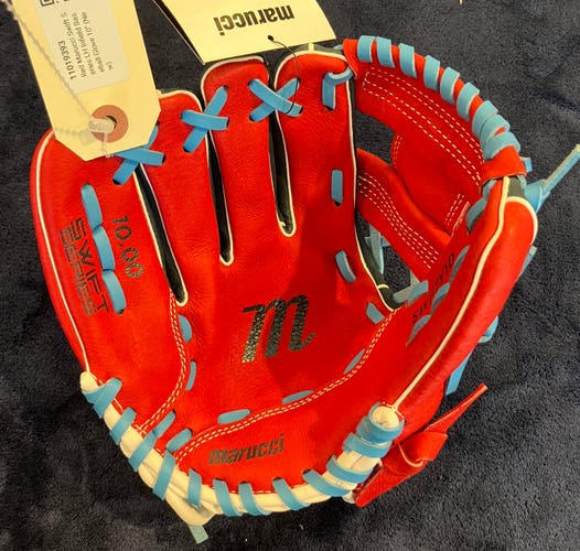 Red Marucci Swift Series LH Infield Baseball Glove 10" (New)
