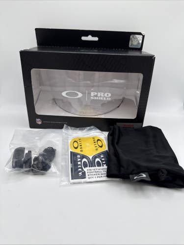 Oakley Pro Shield Clear Riddell SpeedFlex Football Helmet Visor Eye - Complete