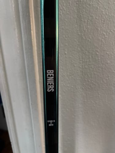 Game used Matty Beniers hyper light 2 teal