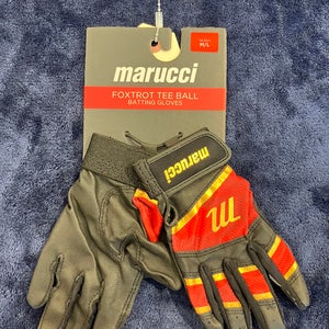 Red Medium Marucci Batting Gloves (New)