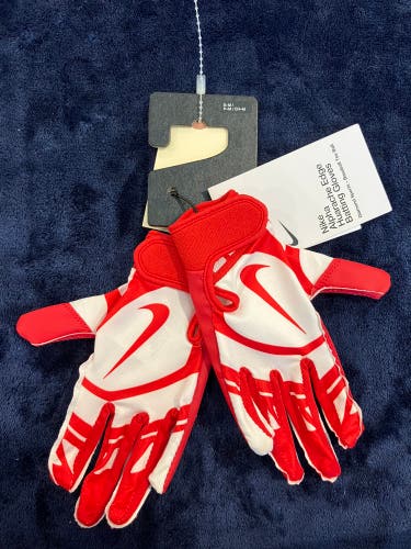 Red Small Nike Alpha Huarache Edge Batting Gloves (New)