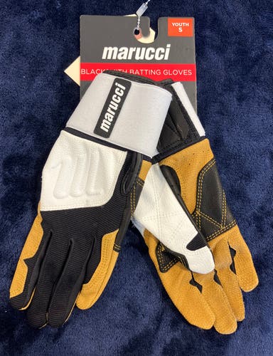 White Small Marucci Blacksmith Batting Gloves (New)