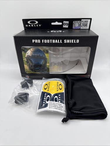Oakley Pro Shield Clear Riddell SpeedFlex Football Helmet Visor Eye - Complete