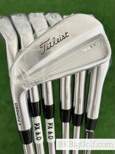 NEW / Mint LH Titleist T100 23 Forged Iron Set 4-P / Project X 6.0 Stiff