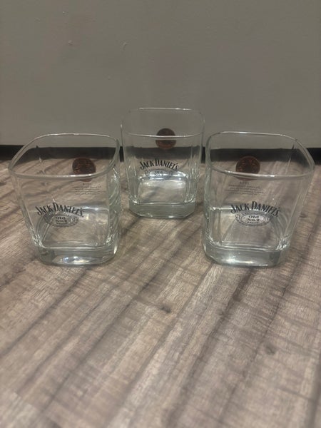 Jack Daniels Old No 7 Brand Whiskey Glasses Lot of 3