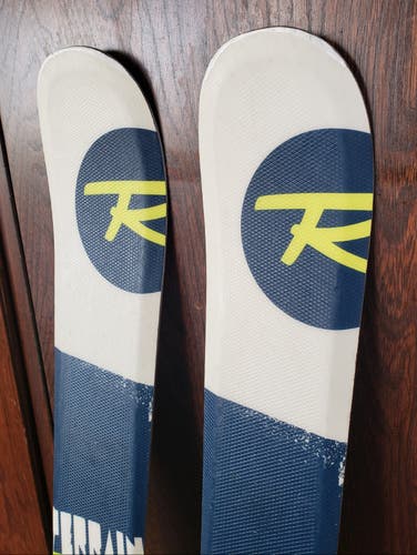128cm JR ROSSIGNOL TERRAIN SKIS-PARTIAL TWIN TIP w/ROSSIGNOL KIDX EZ TRACK 4.5 Bindings *USED*