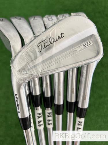NEW / Mint LH Titleist T100 23 Forged Iron Set 4-P / Project X 6.5 Extra Stiff