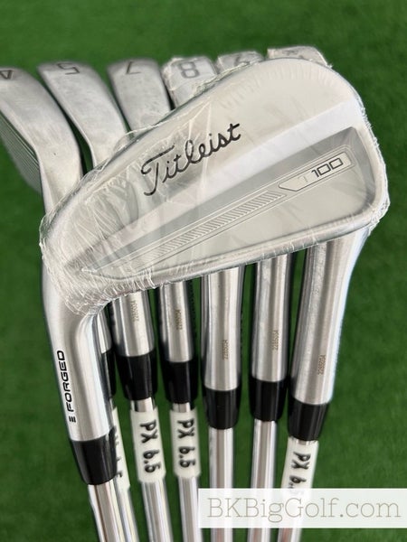 NEW / Mint LH Titleist T100 23 Forged Iron Set 4-P / Project X 6.5 Extra Stiff