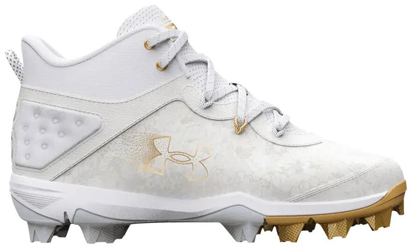 new youth size 3 Under Armour Harper 8 Mid YOUTH Baseball Cleats 3026597-100