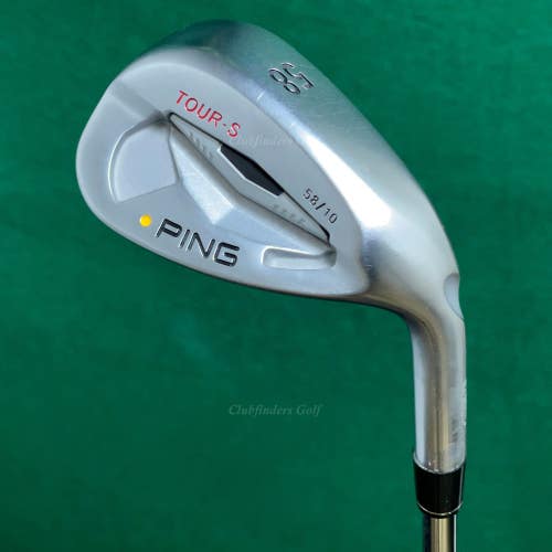 Ping Tour-S Yellow Dot 58-10 58 Lob Wedge Ping CFS Steel Stiff