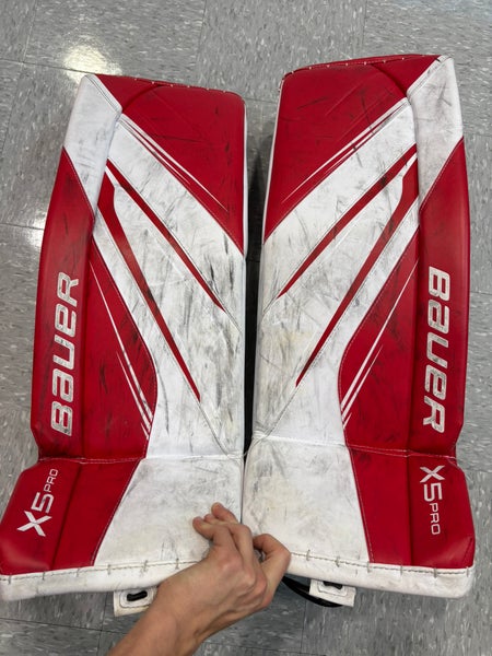 32+" Intermediate Large Bauer Vapor X5 Pro Goalie Leg Pads (Used)
