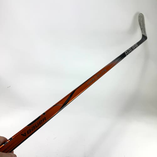 Repaired Left Handed Orange Bauer Hyperlite 2 - 77 Flex P28 Curve Grip - #E126