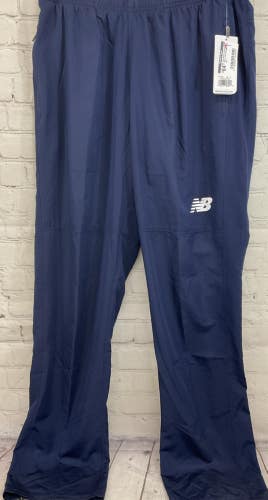 Womens Small New Balance Athletic Woven Running Pants Mesh Lining Zip Pockets
