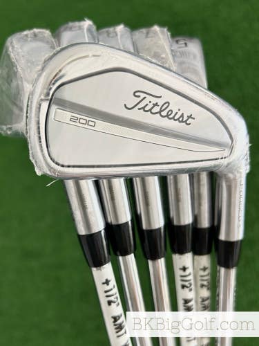 NEW / Mint Titleist T200 23 Forged Iron Set 5-P / True Temper AMT White Stiff