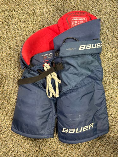 Blue Junior Medium Bauer Vapor LTX pro Hockey Pants (Used)