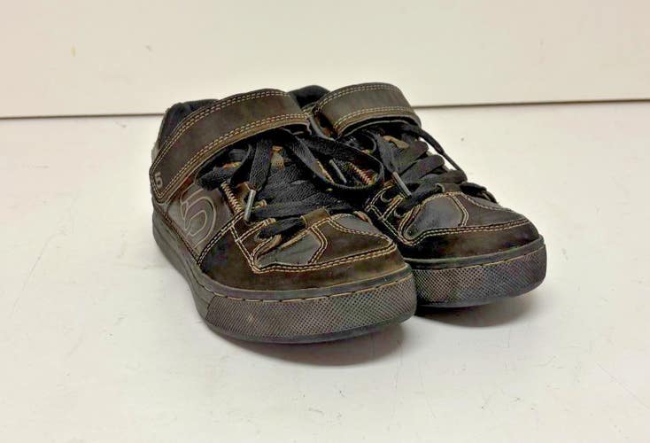 Five Ten 5.10 Hellcat Padded Black Leather Mountain Bike Sneakers US 7 EU 39.5