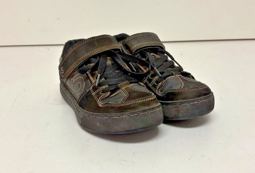 Five Ten 5.10 Hellcat Padded Black Leather Mountain Bike Sneakers US 7 EU 39.5