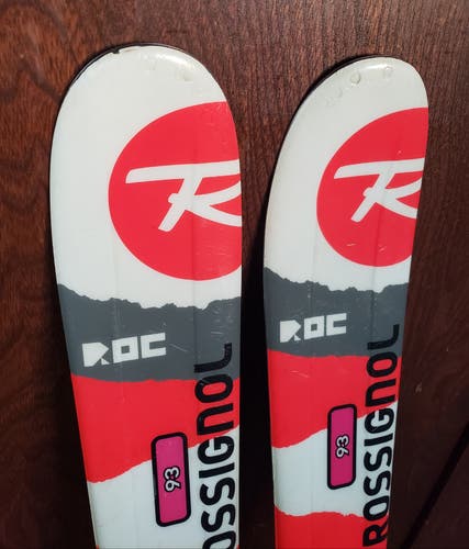 93cm Kids Skis ROSSIGNOL ROC with KIDS ROSSIGNOL COMP KIDS 2.5 Bindings *USED* CLEANED