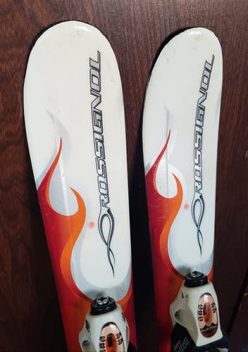 80cm KIDS SKIS ROSSIGNOL ROC w/ROSSINOL COMP 2.5 BINDINGS *USED* CLEANED