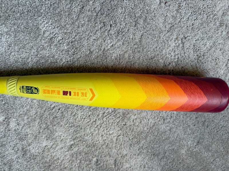 2024 Easton Hype Fire Composite USSSA Certified Bat (-10) 20 oz 30" (Used)