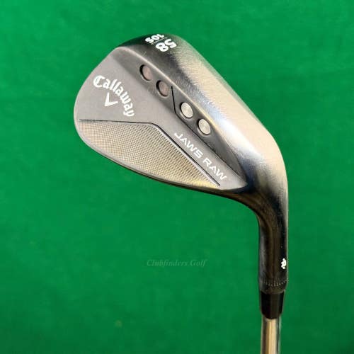 Callaway Jaws Raw Black Plasma 58-10S 58 Lob Wedge Dynamic Gold S200 Stiff