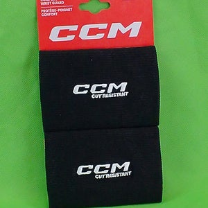 Senior CCM  Cut Resistant Comfort Wrist Guards - Black (New)