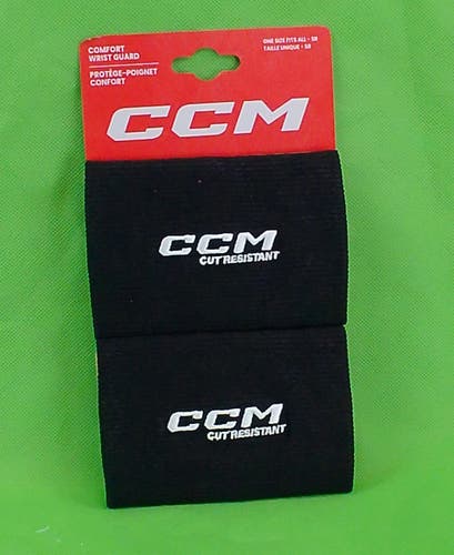 Senior CCM  Cut Resistant Comfort Wrist Guards - Black (New)
