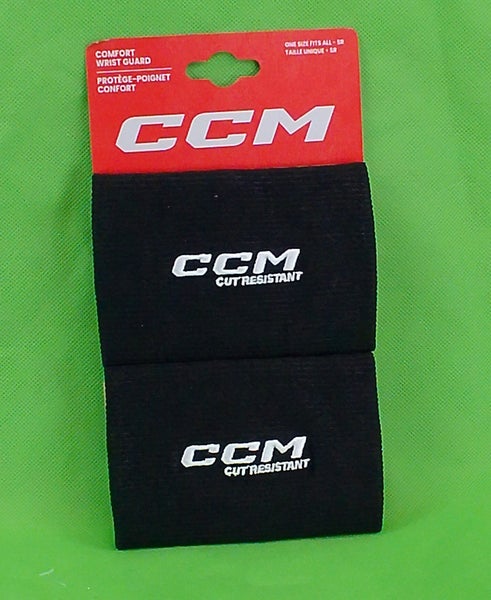 Senior CCM  Cut Resistant Comfort Wrist Guards - Black (New)