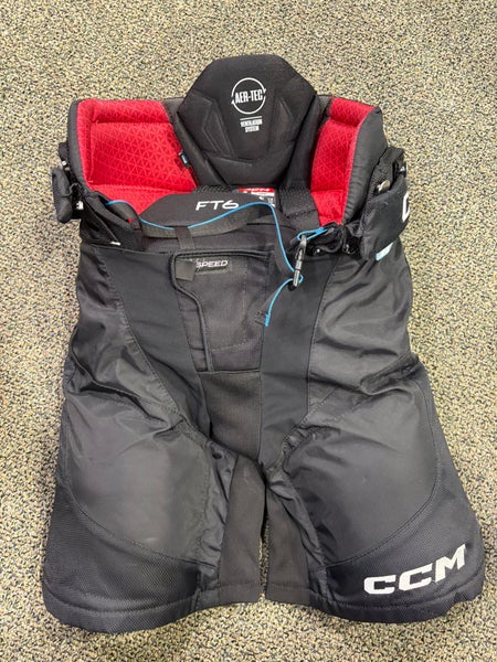 Black Junior Large CCM Jetspeed ft6 Hockey Pants (Used)