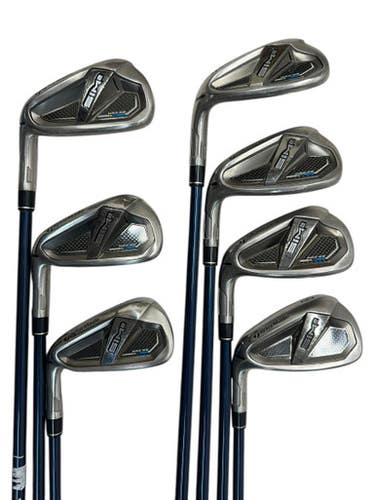 Used Taylormade SIM 2 MAX Mens Iron Set LH 5I-GW/AW 11835-S000199014