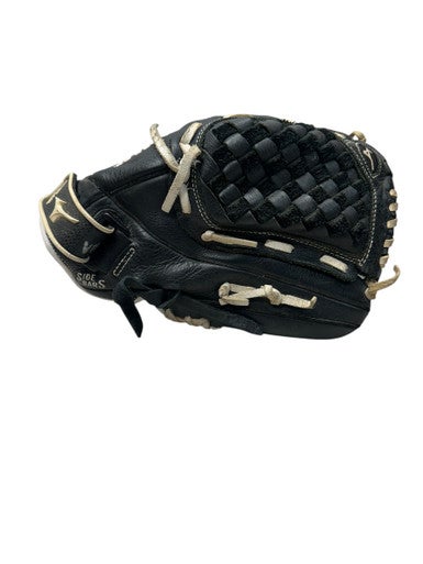 Used Mizuno GPSL1200F3 RH Throw Fastpitch Gloves Black And White 12" 11835-S000199160