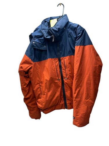 Used North Face Outerwear Heavy Jacket Y Navy Blue And Orange XL 11835-S000199189