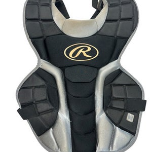 Used Rawlings RAWLINGS 11P CATCH CHEST 9-12 Catchers Chest Protector Black Intermed 11835-S000199214