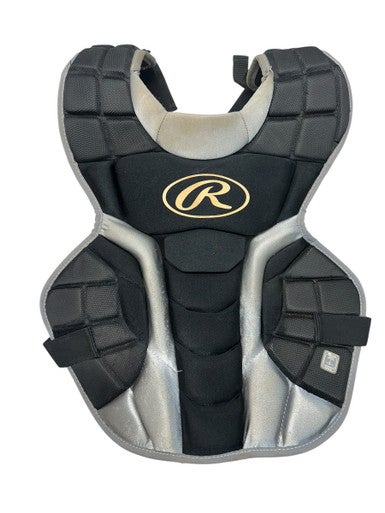 Used Rawlings RAWLINGS 11P CATCH CHEST 9-12 Catchers Chest Protector Black Intermed 11835-S000199214
