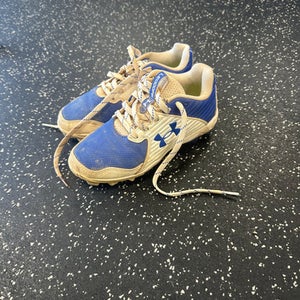 Used Under Armour GLYDE BB/SB Cleats Royal Blue Junior 01.5 11849-S000032440
