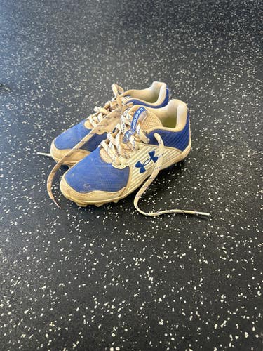 Used Under Armour GLYDE BB/SB Cleats Royal Blue Junior 01.5 11849-S000032440