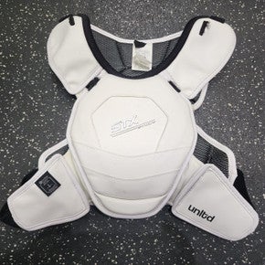 Used STX SHADOW Lacrosse Shoulder Pads White MD 11849-S000032470